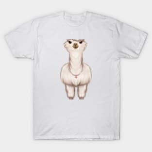 Cute Llama Drawing T-Shirt